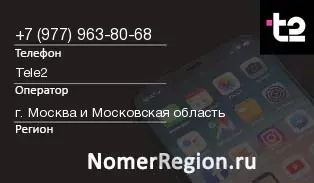 Кто звонил с 9779638068 - регион и оператор